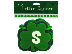 st patricks day felt letter banner