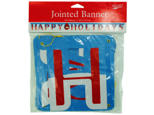 candy cane snowman large banner
