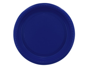 12 pack 7" blue plastic plates