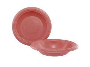 10 pack 7" pastel pink bowls