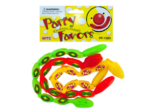 3 pack slipping snakes party favors