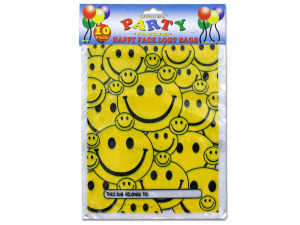 Happy face favor bags