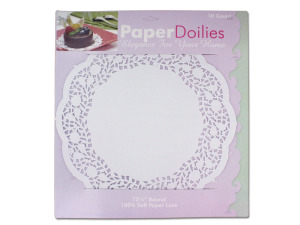 Large white doilies