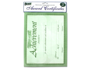 10 Pack award certificates