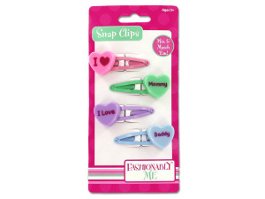 Love Mommy/Daddy hair clips