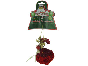 Velvet ornament with gems, assorted styles