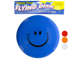 Smiley face flying disk