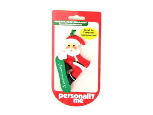 "Happy Holidays" Santa ornament