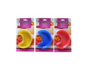 Silicone bakeware, crescent shape