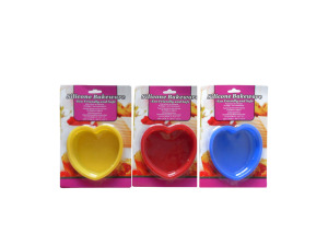 Silicone bakeware, heart shaped