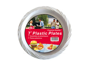 Plastic plates, pack of 10