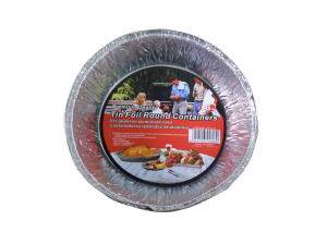 Round tin foil containers, pack of 6