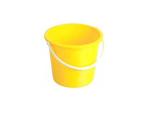 Plastic bucket, 10 liters, assorted colors