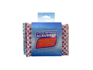 Scrubber sponges, pack of 4