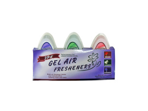 Gel air fresheners, pack of 3