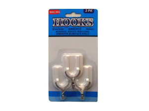 Wall hooks, pack of 3