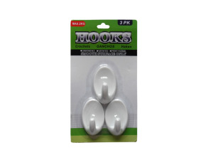 Plastic hooks, pack of 3