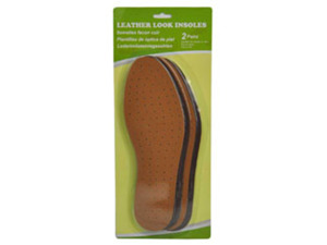 Leather-look insoles, pack of 2