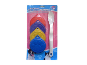 Pet can covers with spoon