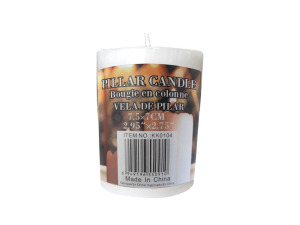 Short pillar candle, 20 hours