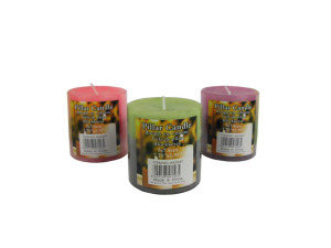 Pillar candle, 3 colors