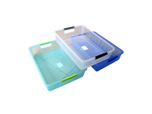 Plastic file basket
