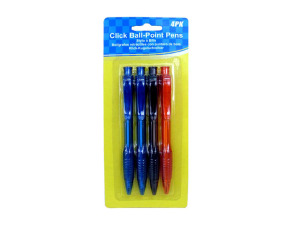 Ballpoint pens, pack of 4