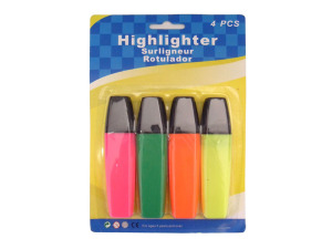 Highlighters, pack of 4
