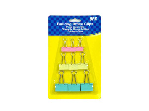Bulldog clips, pack of 9
