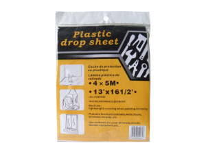 Plastic drop cloth