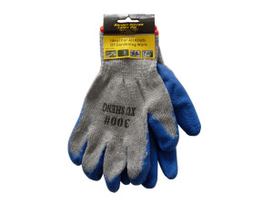 Garden gloves, 2 pack, with latex grip