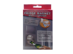 Fridge magnet bottle opener