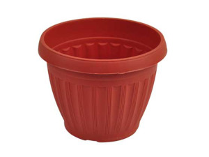 Small clay-look flower pot
