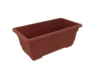Rectangular plastic flower pot