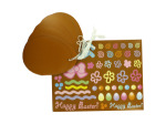 12 Chocolate Easter Egg Ornaments With Stickers