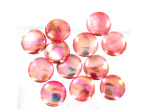 14MM Pink Round Fw Shell Beads