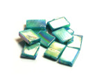 12MM Aqua Blue Rec Fw Shell Beads