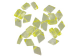 11MM Td Diamond Shp Cldy Quartz Beads