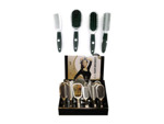 Choice of hairbrush or mirror with black handle