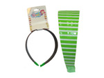 Striped vinyl coated headband
