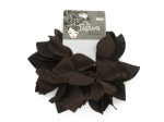2-pack black and brown hair bands.