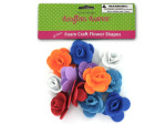 12 piece foam flowers (assorted colors)
