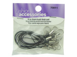 10 piece charm leash black cord