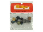 10pc 10mm green rhinestones