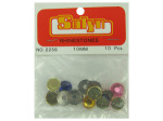 10pc 10mm multi color rhinestones