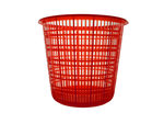 Plastic mesh trash can