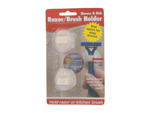 2 pack stick on razor/brush holder