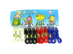 plastic hook keychain (12 per card)
