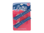 2pc leather hair clips