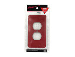 red elec outlet cover